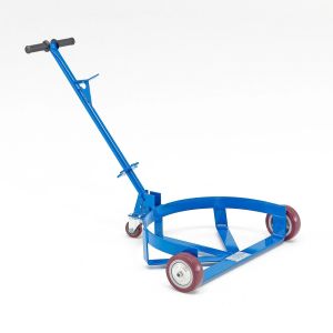 China Blue 500KGS Low Profile Drum Trolley Material Handling Equipment Fabrication on sale