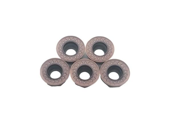 Quality Purple Black Carbide Machining Inserts , Round Carbide Inserts RPKT1204MO-JS for sale
