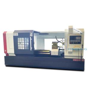 Buy cheap 2 Axis 6 Tool Stations CNC Lathe Machine Flat Bed Type 3000mm Centers Distance product