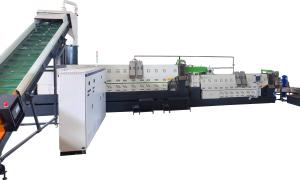 Buy cheap Heavily Printed BOPP Plastic Film Double Stage Single Screw Extruder Recycling Extruder Machine product