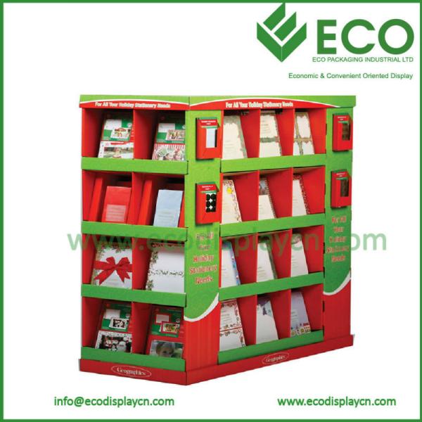 Quality Pallet Display, Retail Cardboard Display, Big Display Stand For Greeting Card for sale