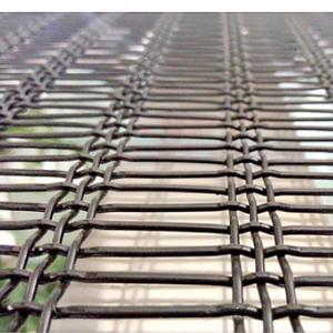 China Poly Ripple Rectangular Shape Aperture Vibrating Screen Wire Mesh on sale