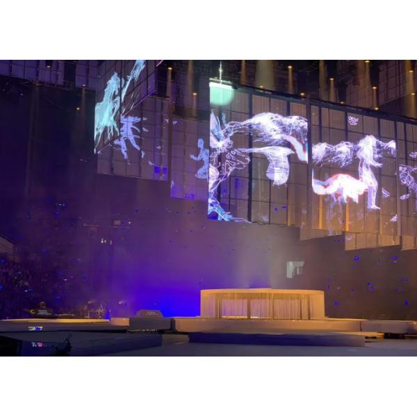 Thin and Light Outdoor Sealess Design Super Slim Transparent LED Screen