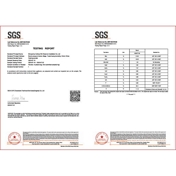0.5mm CCM Casting Mould Powder 1100 Degree High Temperature