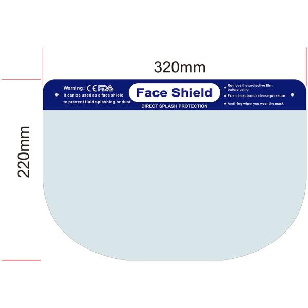 Anti Fog Full Face Shield , Chemical Resistant Face Shield 0.25mm Thickness Material