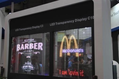 Quality 9245 Pixels Transparent Professional Led Display Screen 5000cd 10.4mm for sale