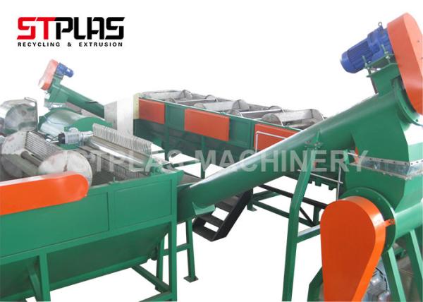 Quality Compact Structure Plastic Recycling Washing Line , HDPE Bottle Recycling Machine for sale