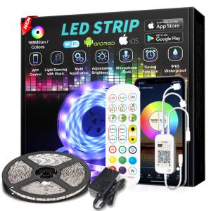 Buy cheap DC12V 14.4W/M RGB LED Strip Light 5m length 24 Keys Remote Controller product
