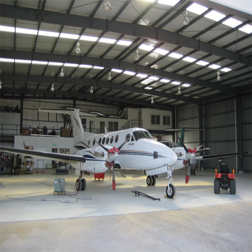Steel Structure Prefabricated Hangars Customized Color Prefab Aircraft Hangar