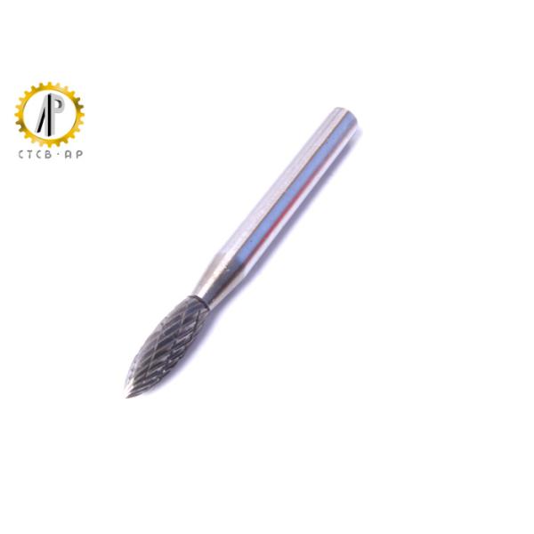 Flame Shape H Carbide Grinding Burrs , Die Grinder Carbide Burr For Aluminum