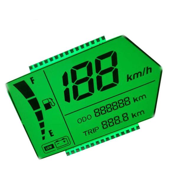 Quality Speedometer Display LCD With Green Backlight Static Driving Method for sale