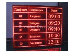 Buy cheap 1R PH10 Outdoor Epistar LED Moving Message Display Showing Time For Bus Station product