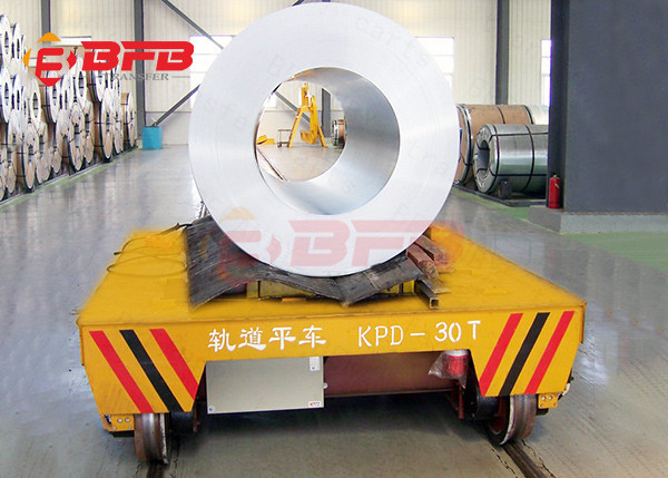Battery Operated Hydraulic Lifting System Steel Coil Trailers Material Handling Equipment