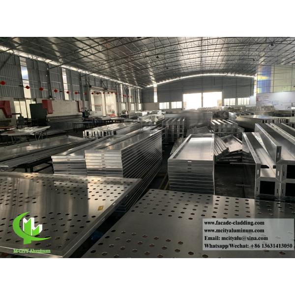 Powder Coated Laser Cut Aluminum Panel for Building Facade Cladding in Custom RAL Colors and 1000x2000mm Size