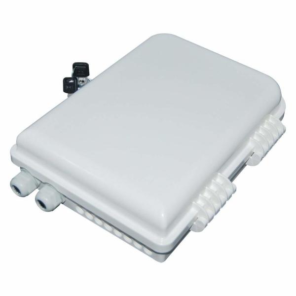 16 Core Fiber Optic Splitter Box , 11.8 X 10.2 X 3.5 Inches Fiber Optic