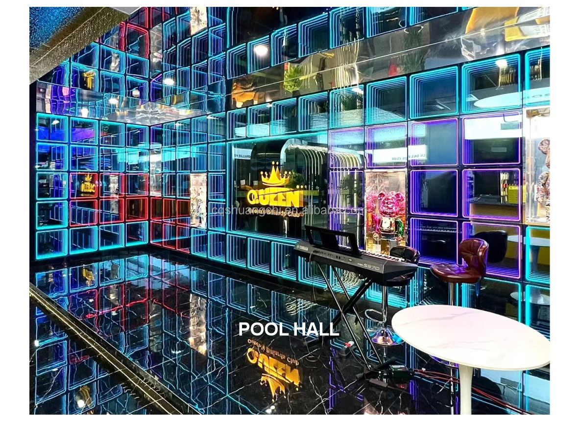 Neon Abyss Mirror The Perfect Addition to Your Space Working Lifetime of 50000 Hours
