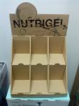 Litho CMYK Custom Printed Display Boxes Clay Coated Paper Yellow