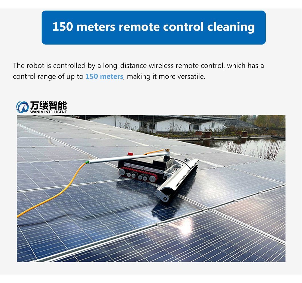 Hot Sales Intelligent Washing or Dry Cleaning Brush for Solar Panel Cleaning with 1.1 Meter Width Head