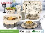 Modern Pattern Reusable Bamboo Dinnerware Durable Non - Fragile Formaldehyde