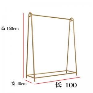 Buy cheap Metal Garment Clothes Store Rack Gold Color CE Certificate TGL ODM product