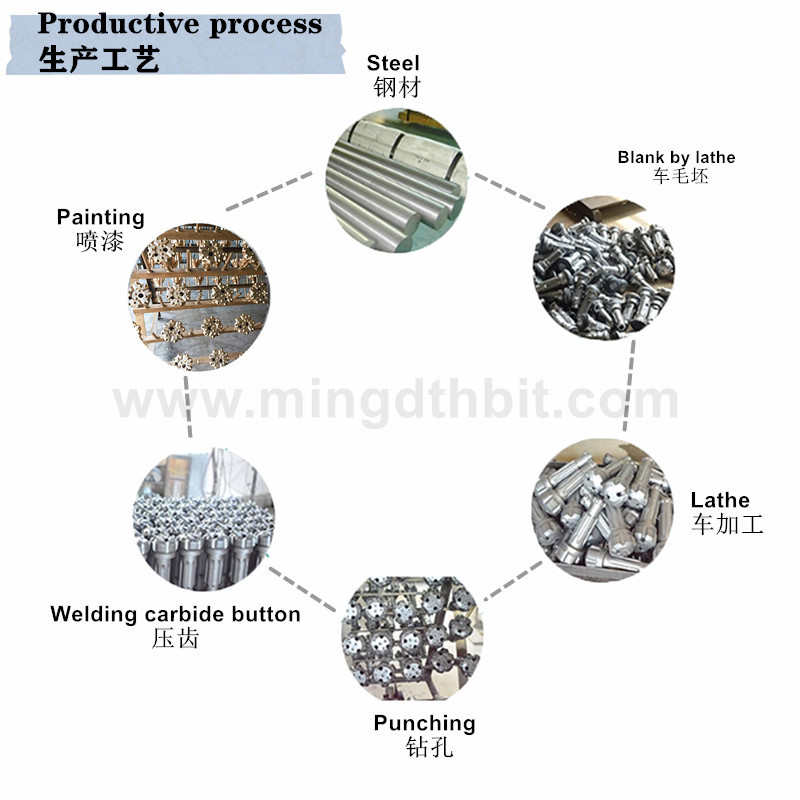7 Degree Tapered Button Bits 3 Inch Rock Drill Bit For Hallow Drilling