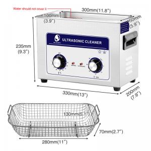 Buy cheap 4.5L SUS304 Benchtop Ultrasonic Parts Cleaner Mechanical Timer product