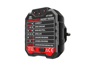 Buy cheap HT105D Electrical EU Plug Socket Tester 48V - 250V Circuit Breaker Finders Voltage Detector product