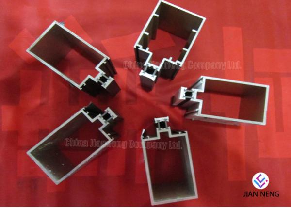Quality Extruded Aluminium Profile For Glass , Aluminium Door Frame Profile With Powder Coated Surface for sale