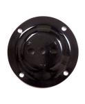Black Cast Iron Table Base Bolt Down Table legs Shape Customized For Bar Table