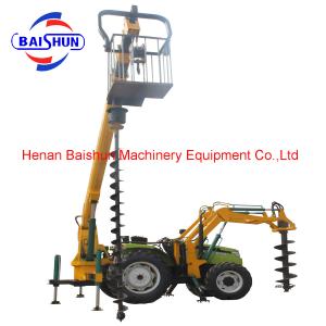 Factory supply ground hole drill earth auger drill rock auger bore piling machine