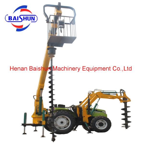 Quality Factory supply ground hole drill earth auger drill rock auger bore piling machine for sale