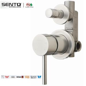 Perfect quality multifunctional steel body brushed finish shower mixer