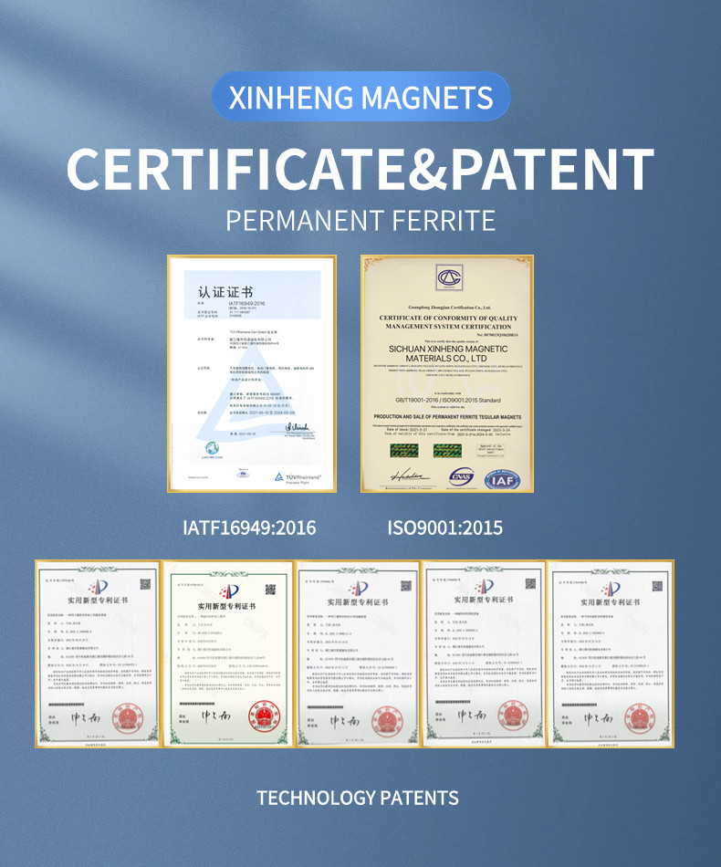 Permanent Motor Magnet High Temperature Sintering For Universal Motors W001B