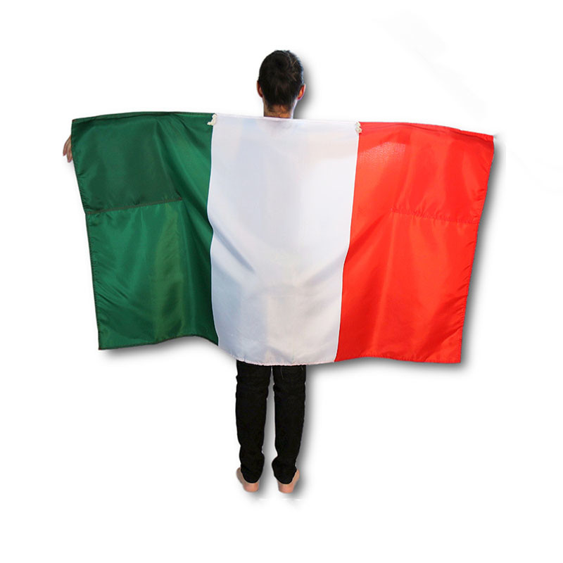 Shawl Polyester Flag Cape Digital / Silk Printing For Decoration