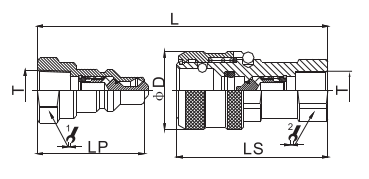 TC Close Type Super High Pressure Hydraulic Quick Coupler