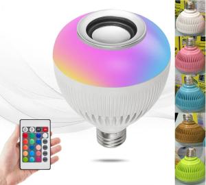 Wireless  Colorful Bluetooth Music Light Bulb Smartphone APP Control Smart Lamp With Speaker