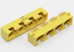 1 X 4 Yellow Side Entry RJ45 Modular Jack THT For Network Router
