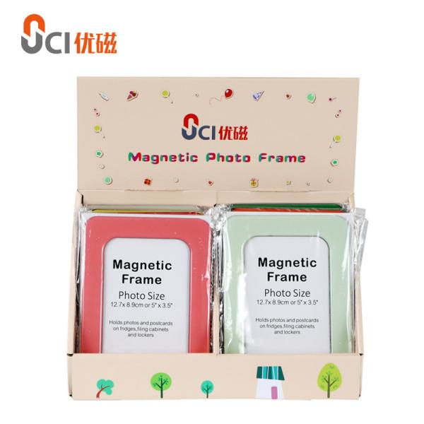 Quality Office Magnetic Photo Frames Document Holder Colorful PVC Picture Frame for sale