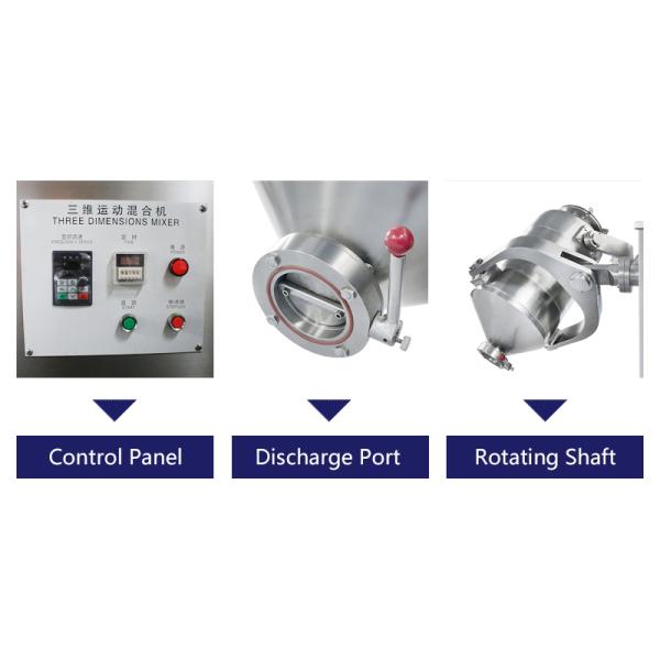 3D Powder Mixer For Chemical And Medical Dry Powders High-Efficiency 3D Motion Mixer