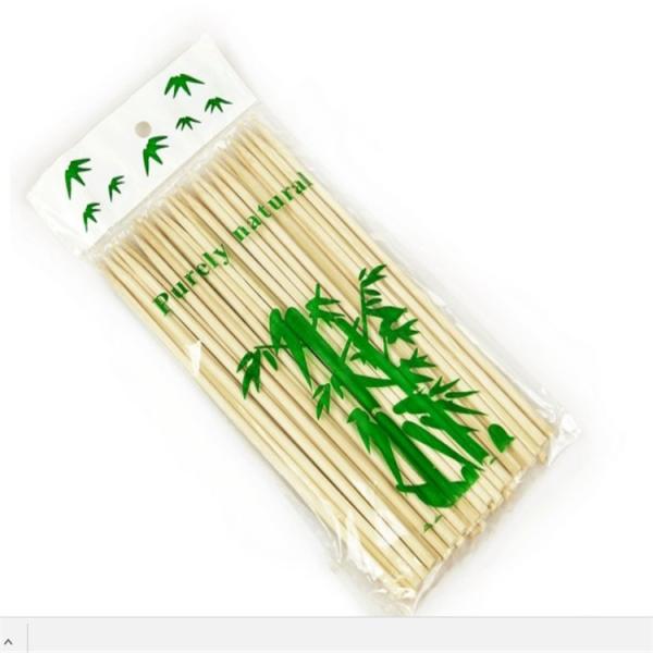 Quality Customized 40cm Barbecue Wooden Sticks , Marshmallow Roasting Bamboo Skewers On Grill for sale
