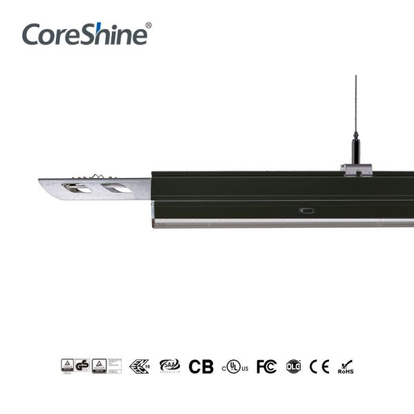 Quality Seamless 60watt LED Linear Lighting System , 4000K Black Linear Light Fixture for sale
