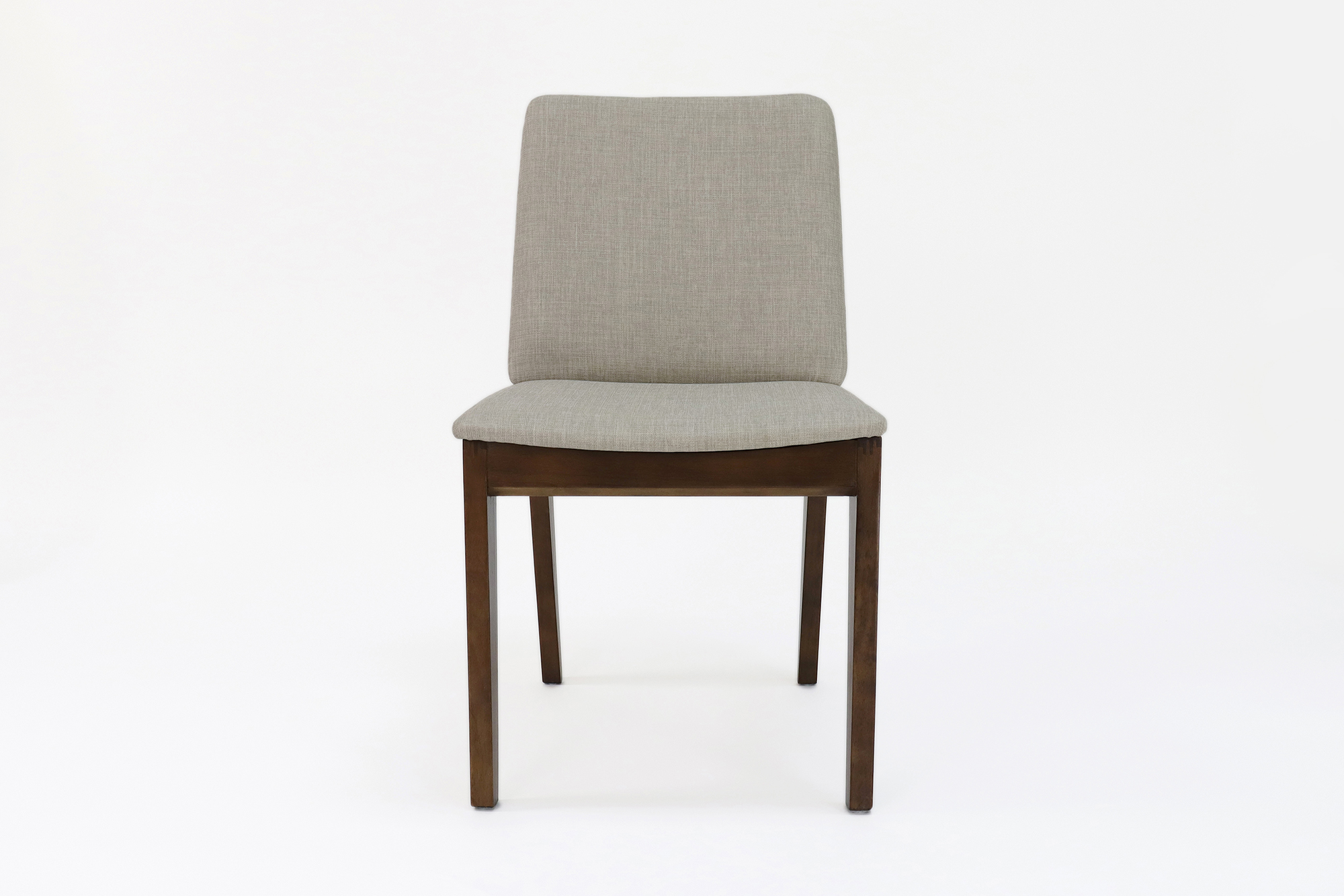 Modern Style Nitrolacquer Finish Solid Wood Dining Chair with Upholstery and Accent Arm
