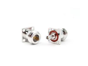 RF Adapter N Female to MCX Female Flange Mount