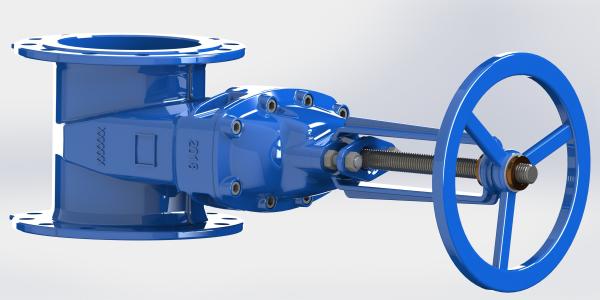 Quality Handwheel Operated Water Gate Valve Epoxy Coated / Non Rising Stem Available for sale
