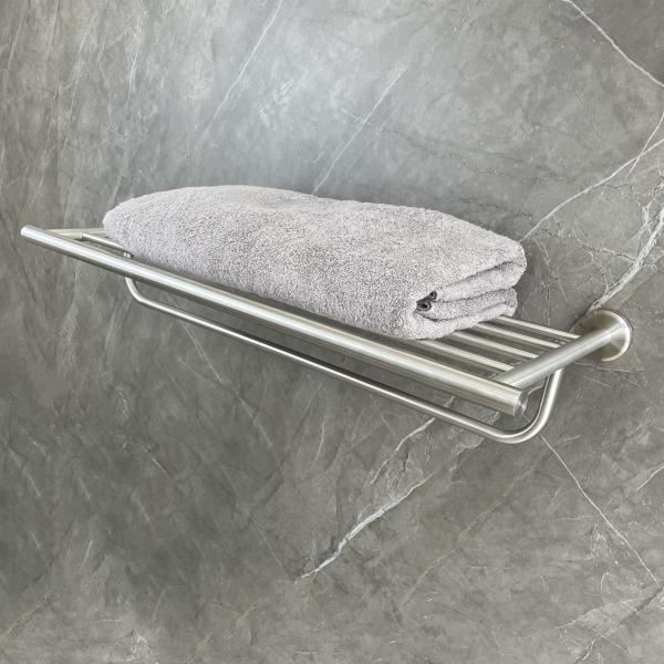 Satin Finsh Bathroom Hardware Set Sus304 Fixtures Towel Rack Set