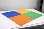 Removable Interlocking Playground Mats Sunflower Pattern With Drainage System
