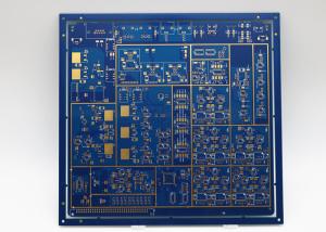 8L Computer Circuit Board Blue Soldmask Immersion Gold SMT circuit board
