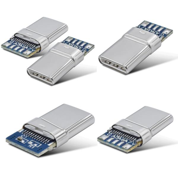 PD 3.0 USB C Male Connector With 10000-15000 Times High Durability