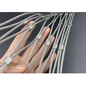 Buy cheap SS304 Stainless Steel Rope Mesh 100MM For Water Pollution Control Fence product