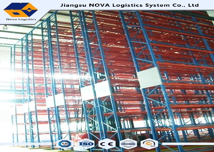 4500kgs Max Narrow Storage Rack High Density Storage , Selective Pallet Racking System